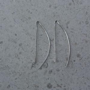 JODIE McKENZIE STUDIO Curved Hammered Silver Earrings