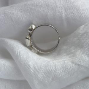 JODIE McKENZIE STUDIO 3 Post sea glass chunky ring 